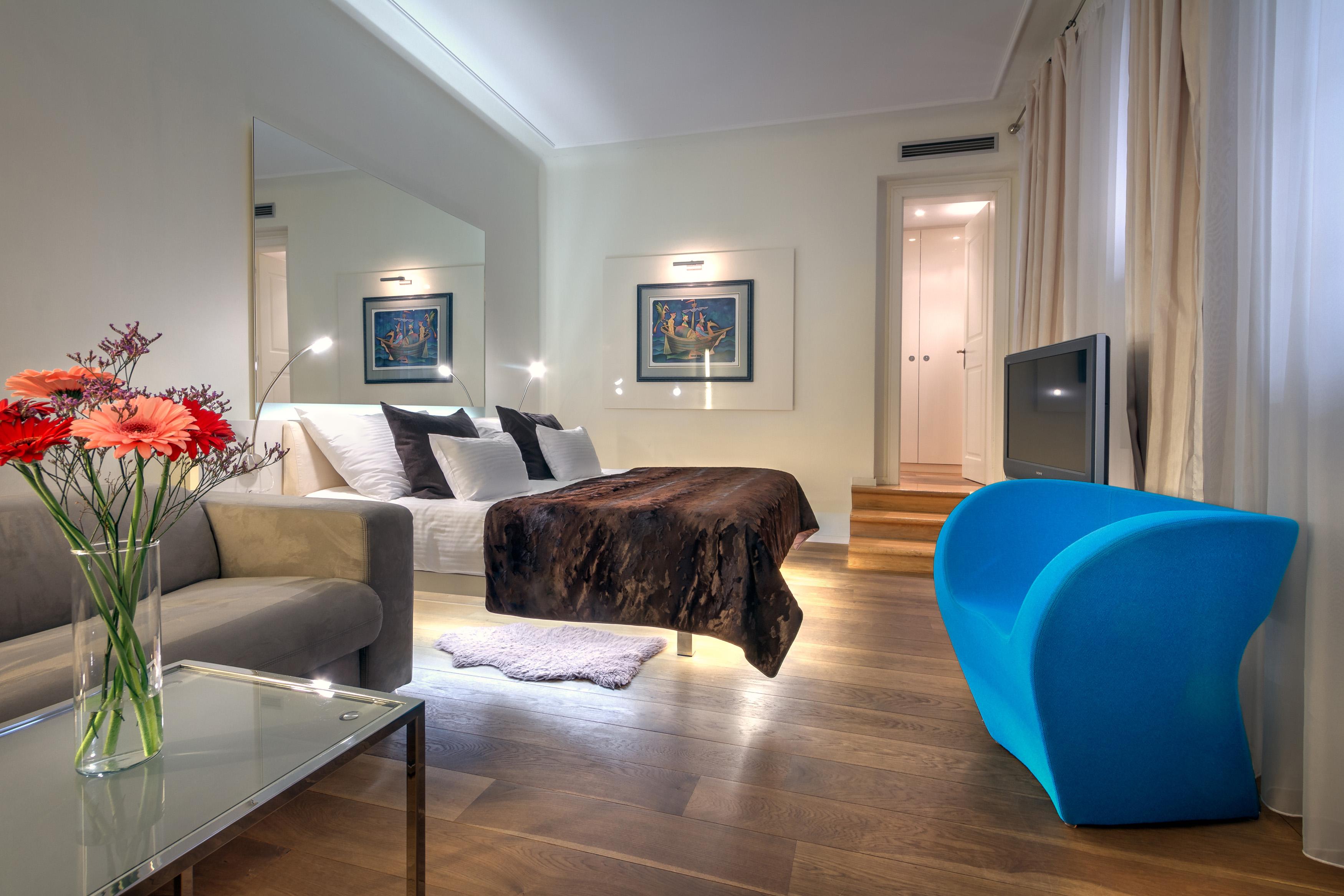 فندق ثري ستوركس براغ المظهر الخارجي الصورة A room at the Hotel Axelmannstein
